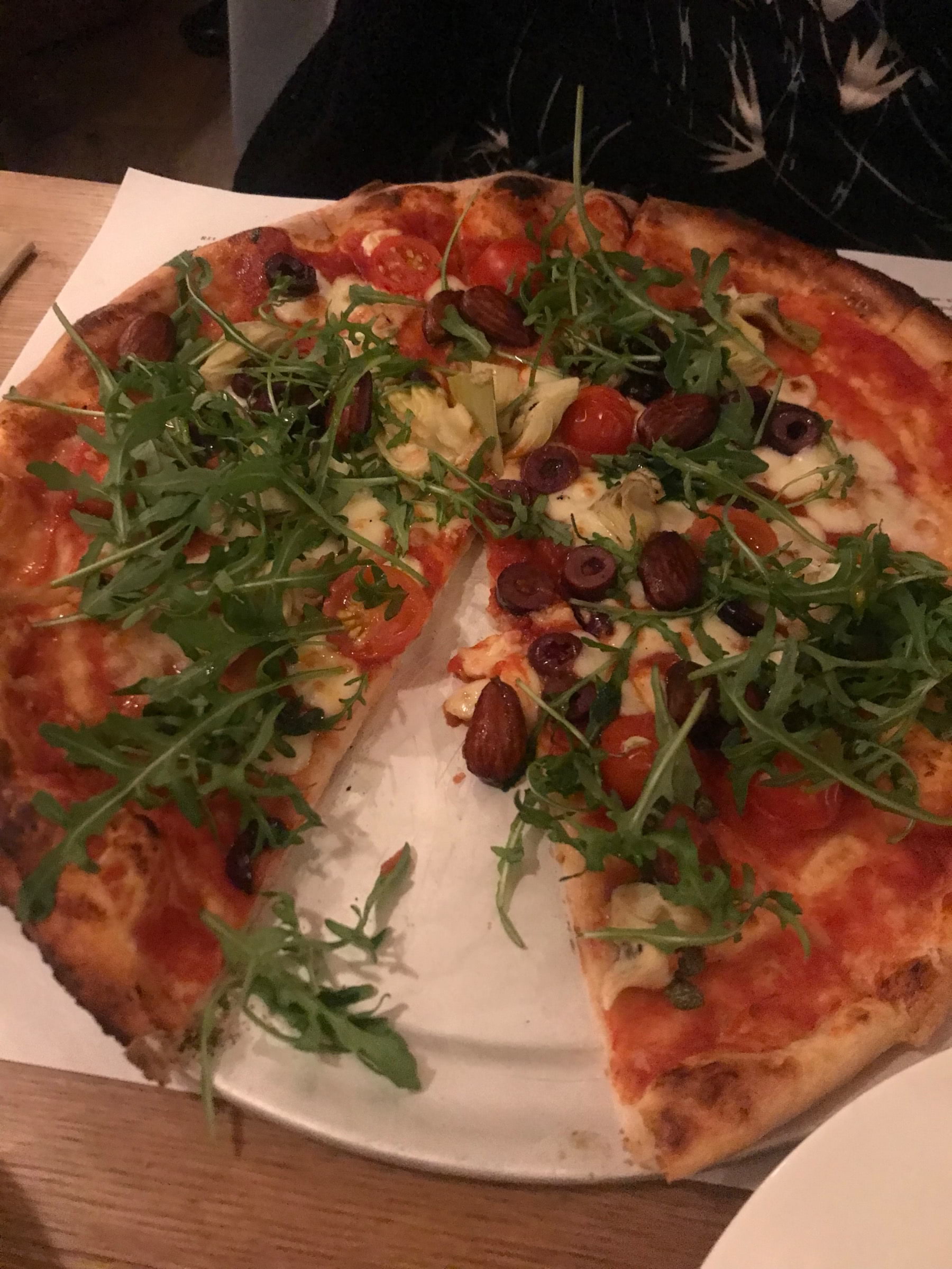 Pizza veganskt  – Bild från Moreno Pizza av Anna T. (2023-01-19)
