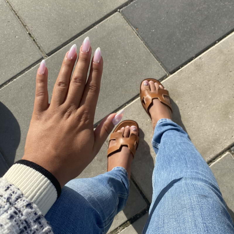 Orange Nails