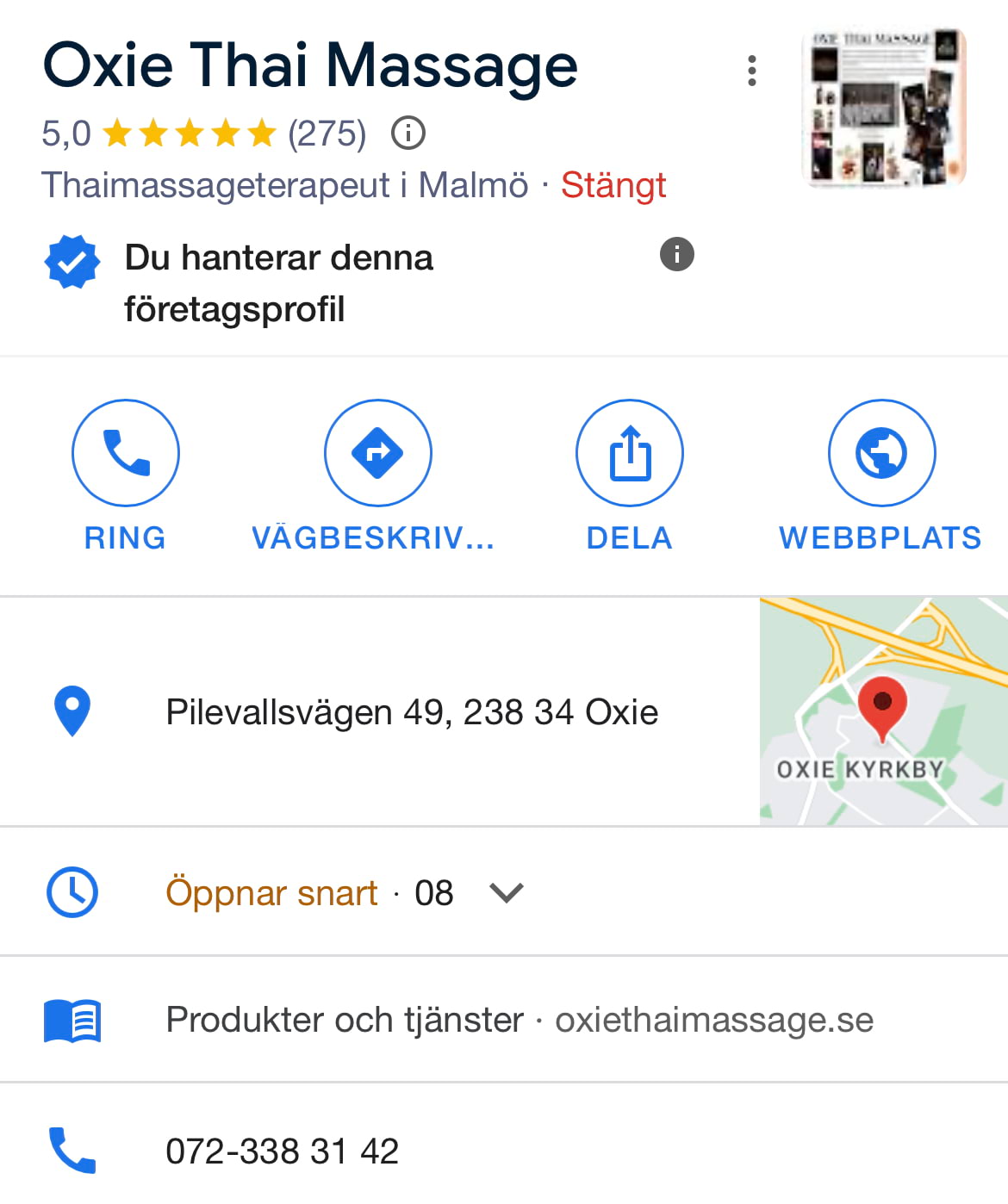 Bild från Oxie Thai Massage av Maliwan N. (2024-06-05)