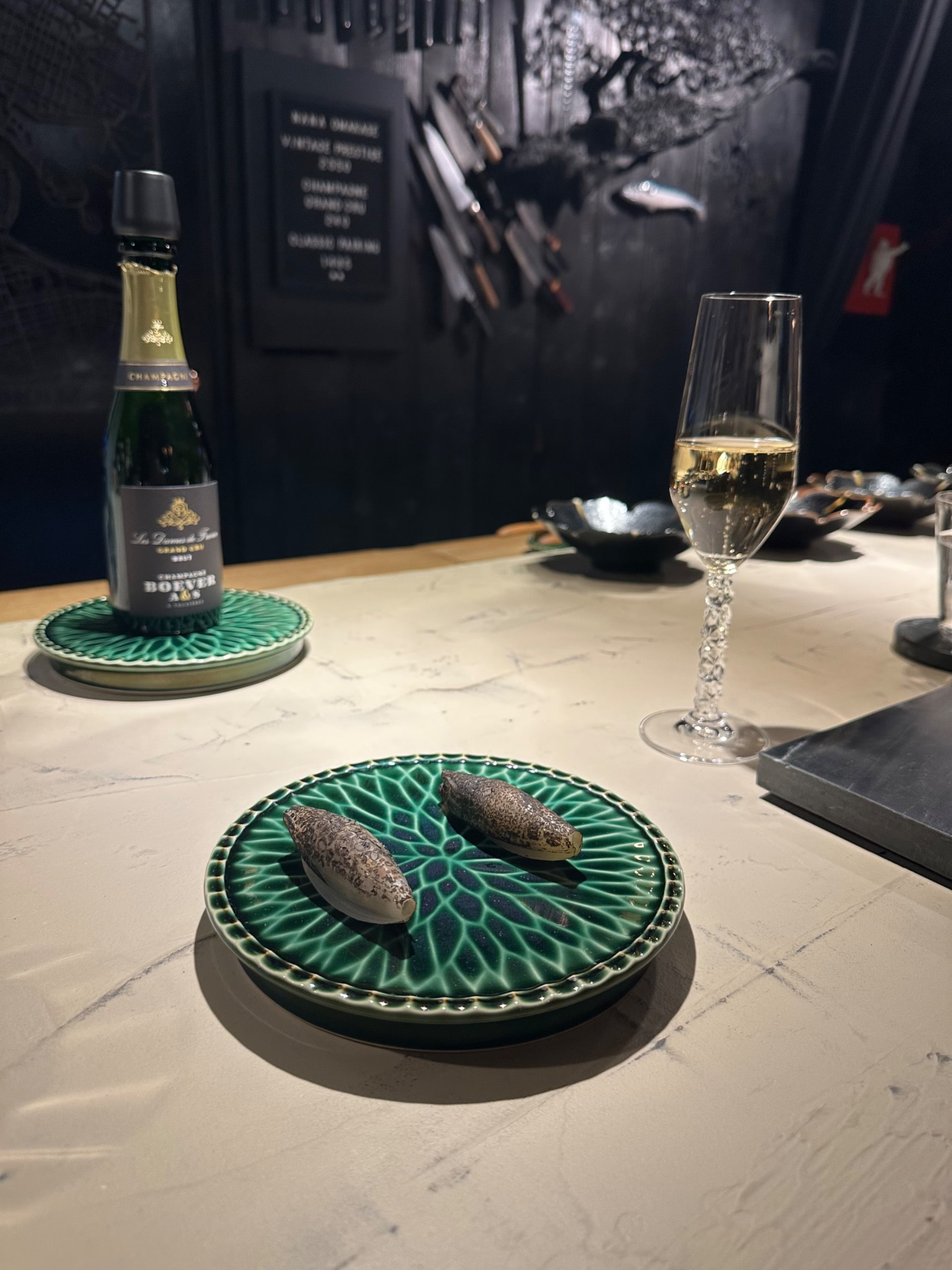Silverlök fylld  med bla getost  – Bild från Restaurang Nana av Malin L. (2022-12-13)