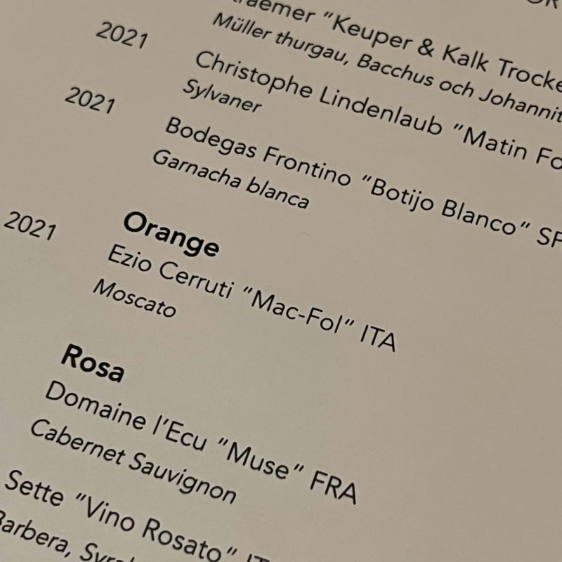 Kan varmt rekommendera det orangea vinet – Bild från Nektar Mat & Vin av Louise L. (2022-10-23)
