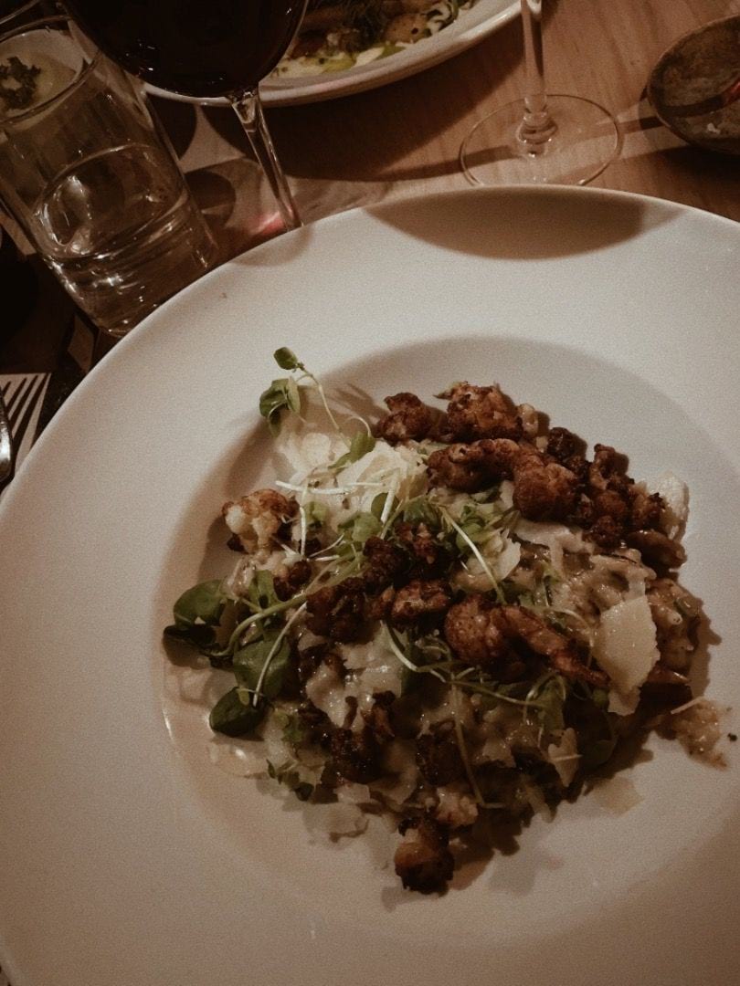 Svamprisotto med tryffel – Bild från Restaurant Aubergine av Jenny Q. (2019-09-09)