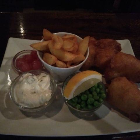 Fish and chips – Photo from Restaurang Black Brook by Kristina T. (30/12/2018)