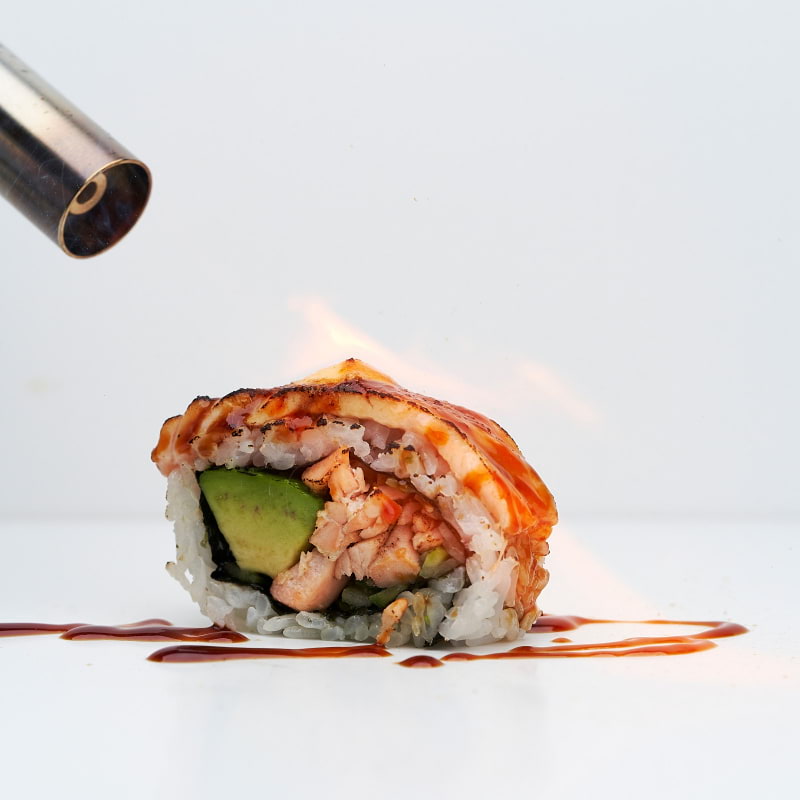Halstrad lax – Bild från Saya Sushi Hötorget av Saya S. (2020-03-04)