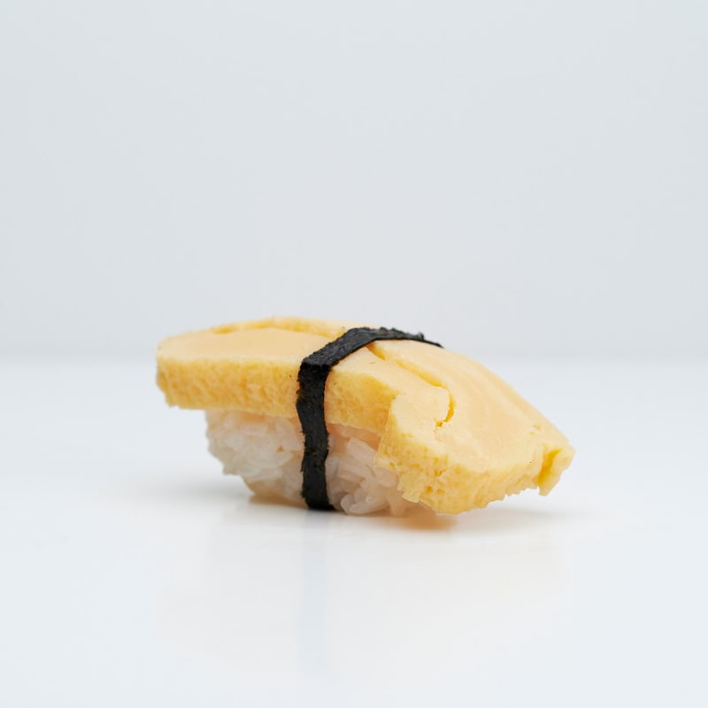 Vegetarisk nigiri med ägg – Bild från Saya Sushi Östermalm av Saya S. (2020-03-04)