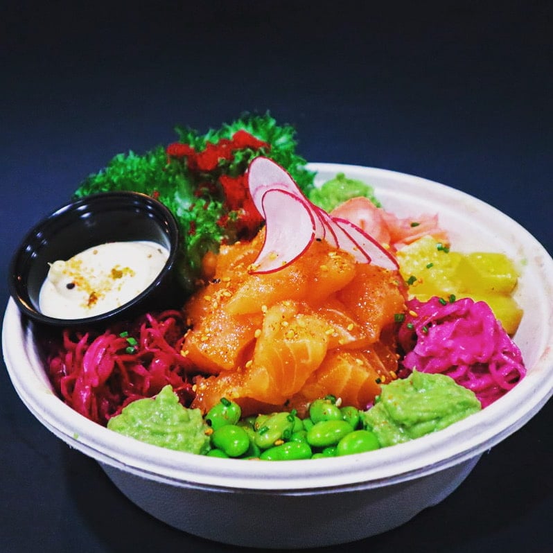 poké bowl med Lax – Photo from Saisho Sushi Kristineberg by Saisho S. (06/12/2020)