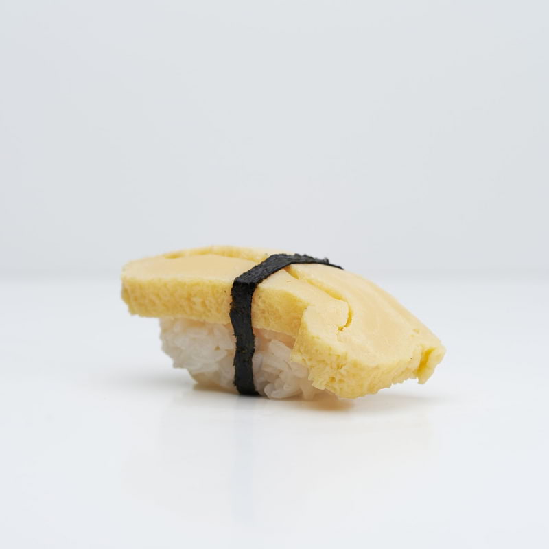 Vegetarisk nigiri med ägg – Bild från Saya Sushi Hötorget av Saya S. (2020-03-04)