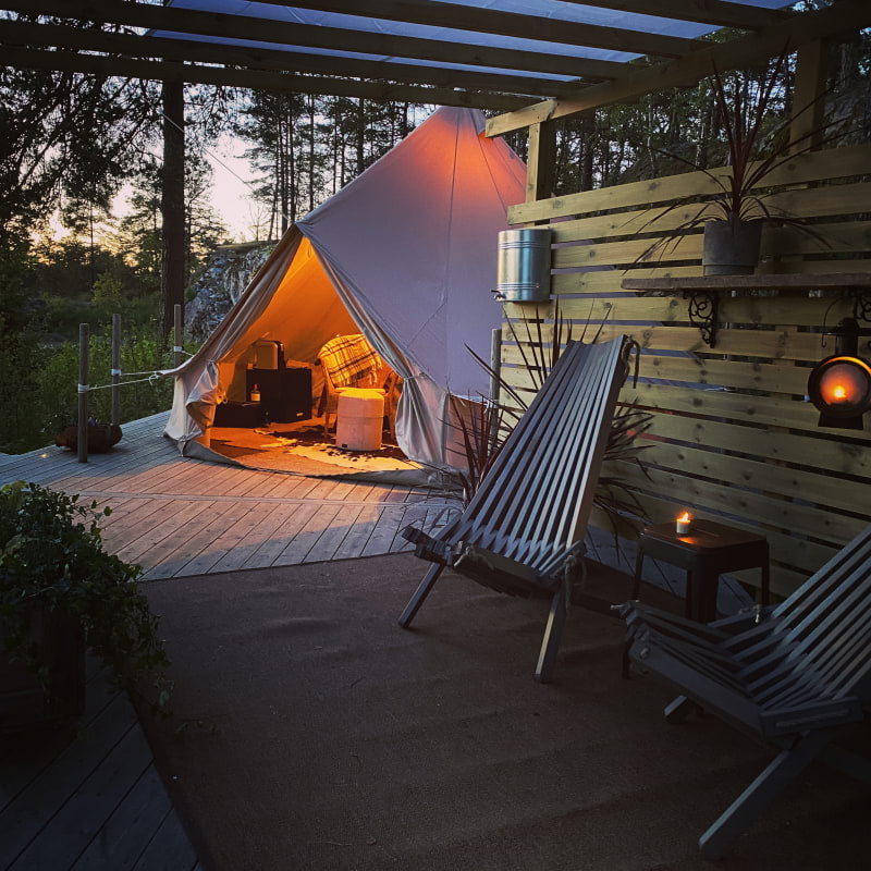 Glamping jun-aug – Photo from Sund Nergården by Niklas A. (28/03/2021)