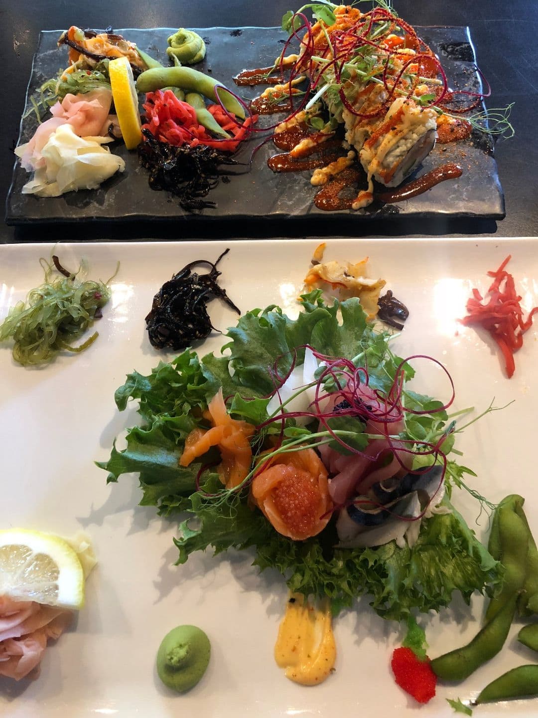 Spicy tuna och sashimi – Bild från Svenska Sushiköket av Adam L. (2018-05-31)