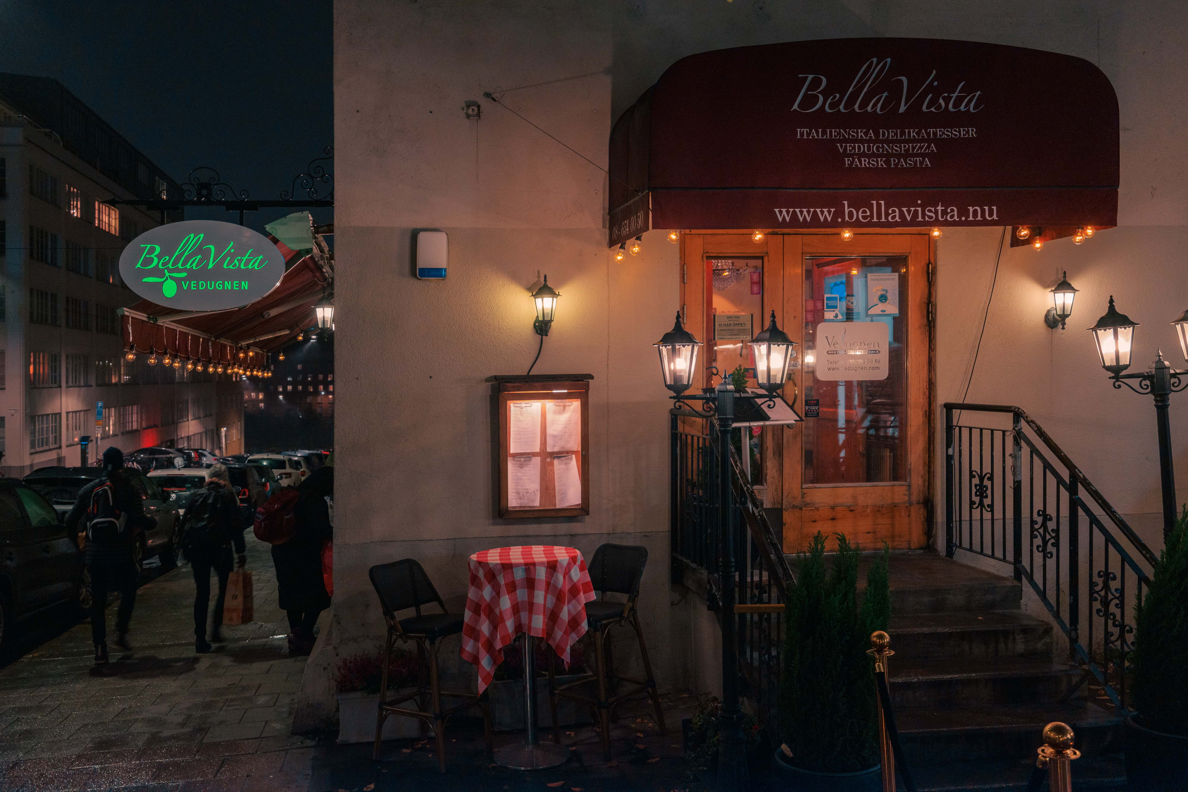 Bella Vista Vedugnen – Måndagsöppna restauranger