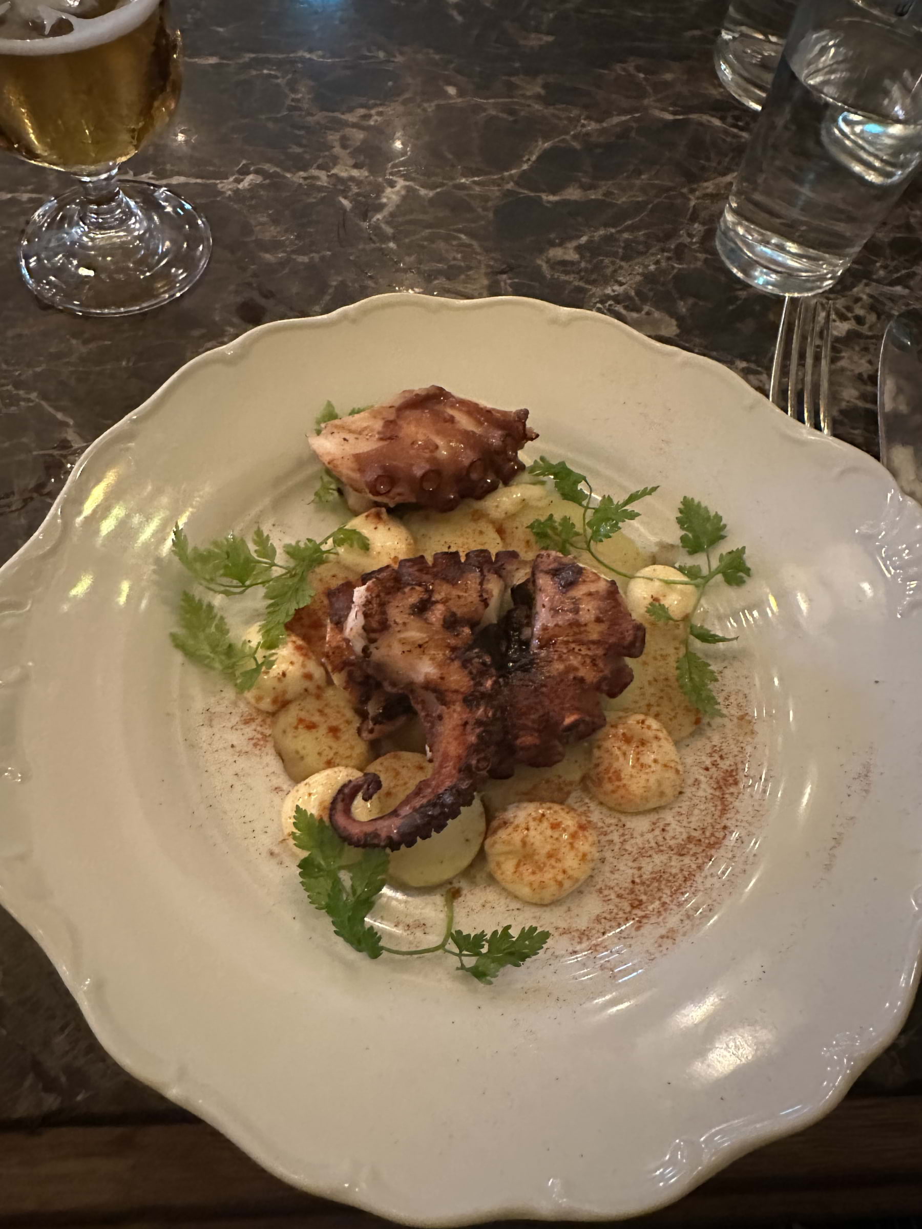 Pulpo (förrätt) – Photo from Hornsgatan Kvarterskrog & Barservering by Fredrik J. (02/09/2025)