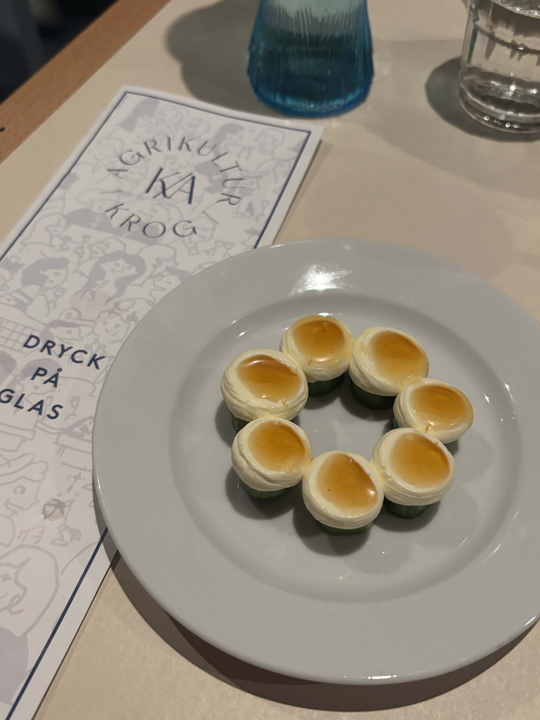 Saltgurka, smetana, honung – Photo from Krog Agrikultur by Lisa M. (09/11/2025)