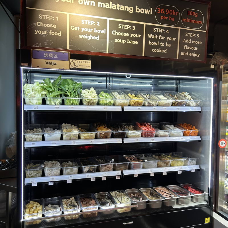 Ingredienserna till hotpot – Photo from Let's Malatang by Fredrika F. (12/02/2026)