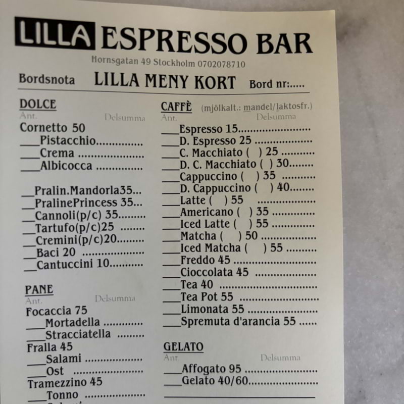 Bild fr&aring;n Lilla Espresso Bar av Madiha&nbsp;S. (2026-07-19)