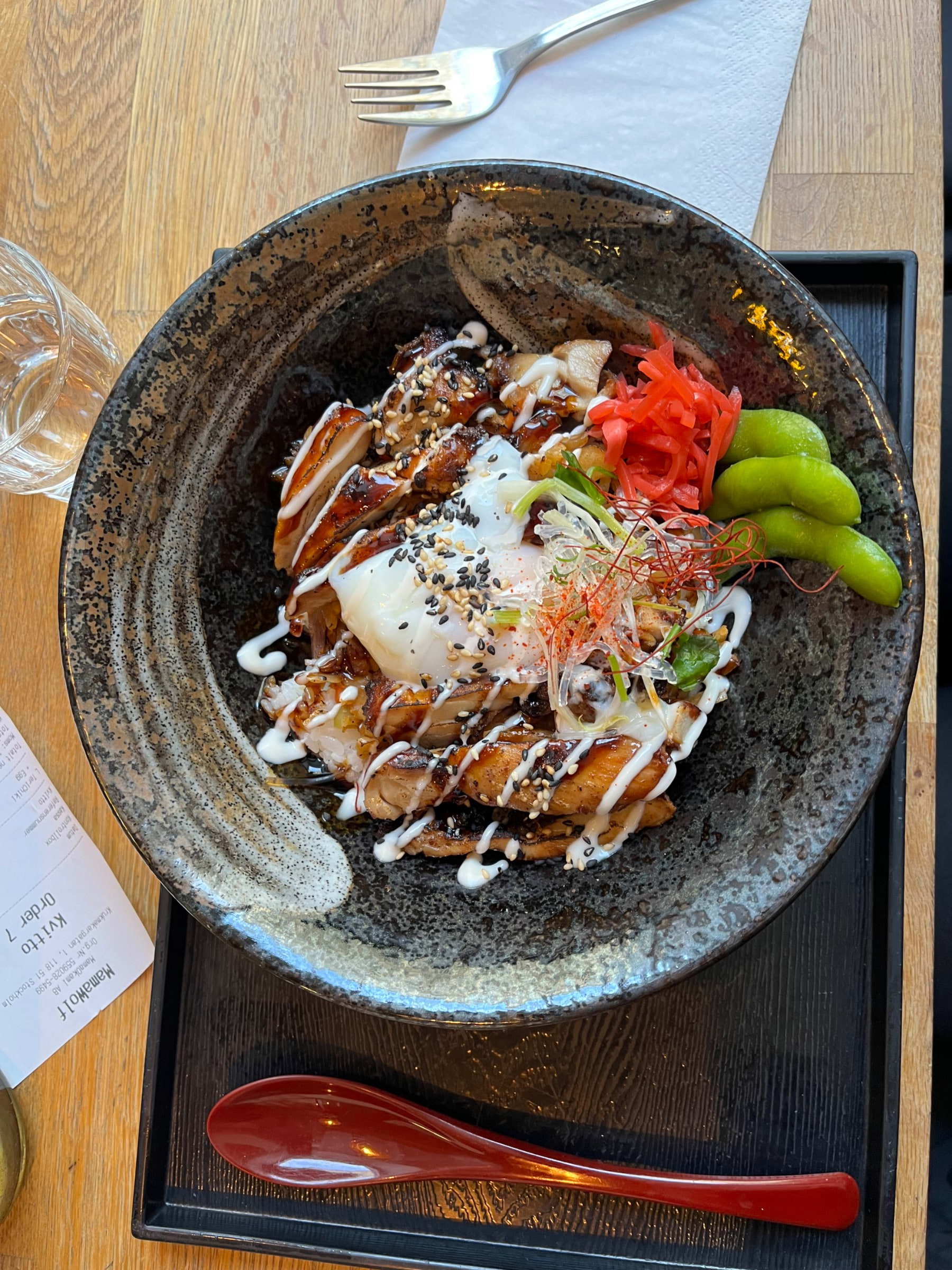 Rice bowl (kyckling+ägg) – Photo from MamaWolf by Jessica K. (10/02/2024)