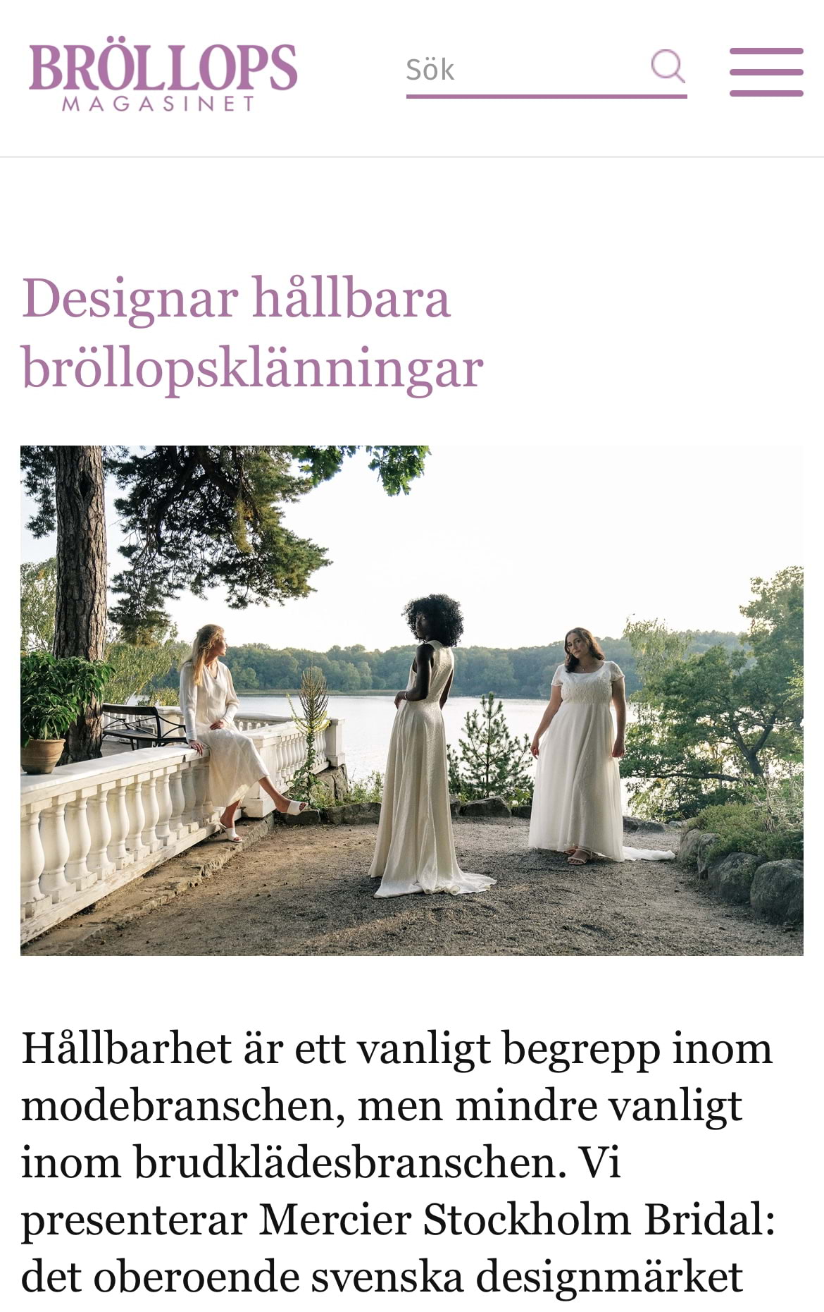 Bild från Mercier Stockholm Bridal av Natalie M. (2024-09-27)