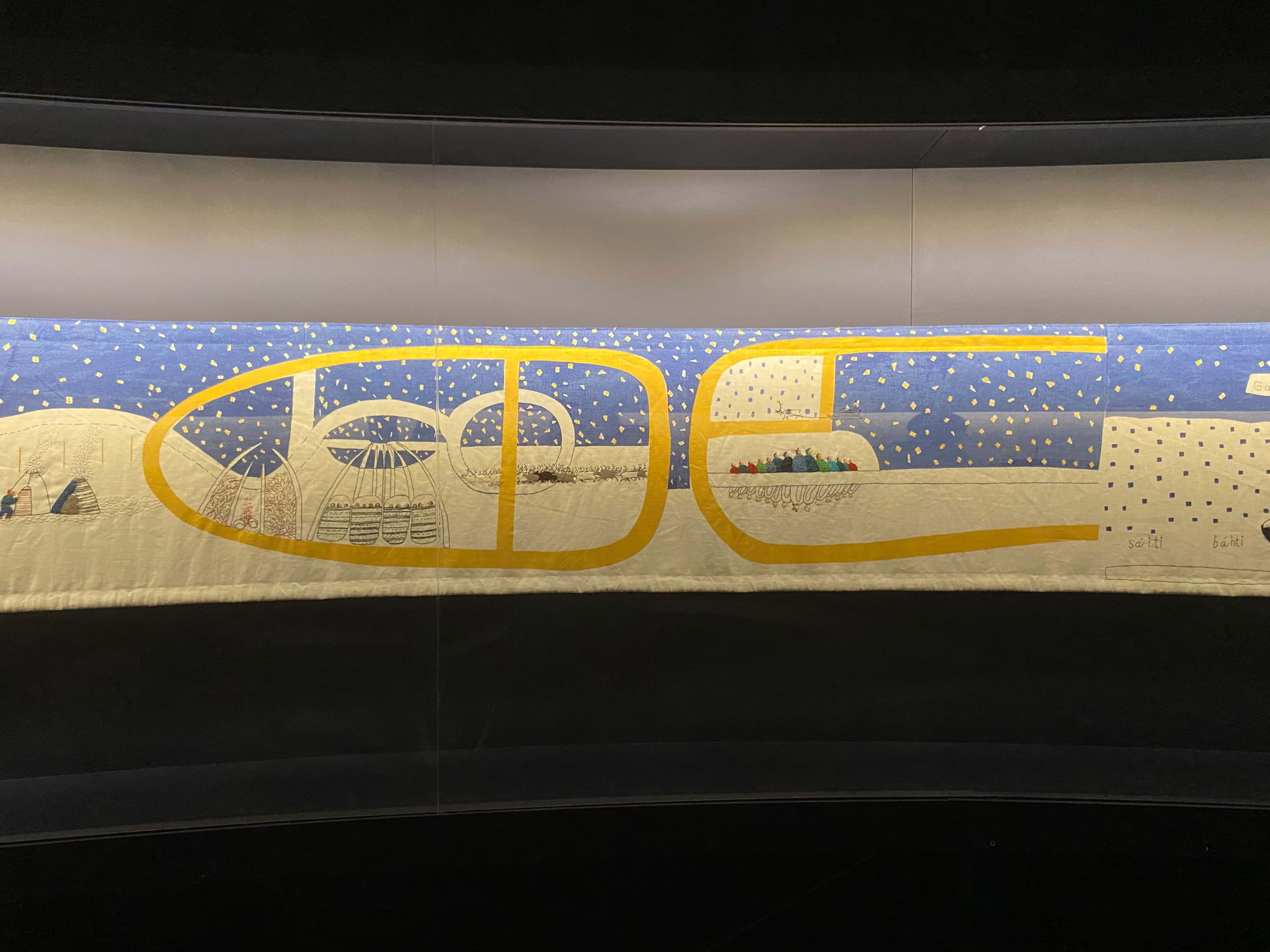 En del av världsberömde broderiet ”Historjá” – Photo from Moderna Museet by Anna L. (08/07/2025)