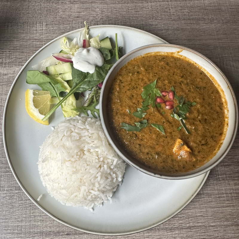 Palak paneer, lunch – Photo from Mother India by Fredrik J. (10/09/2024)