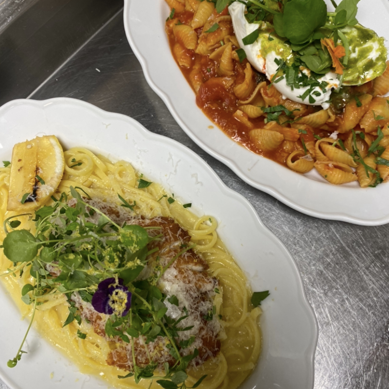 Pasta limone och Pomodoro &ndash; Billede fra Non Solo Bar R&ouml;rstrandsgatan af Amy&nbsp;H. (08.09.2026)
