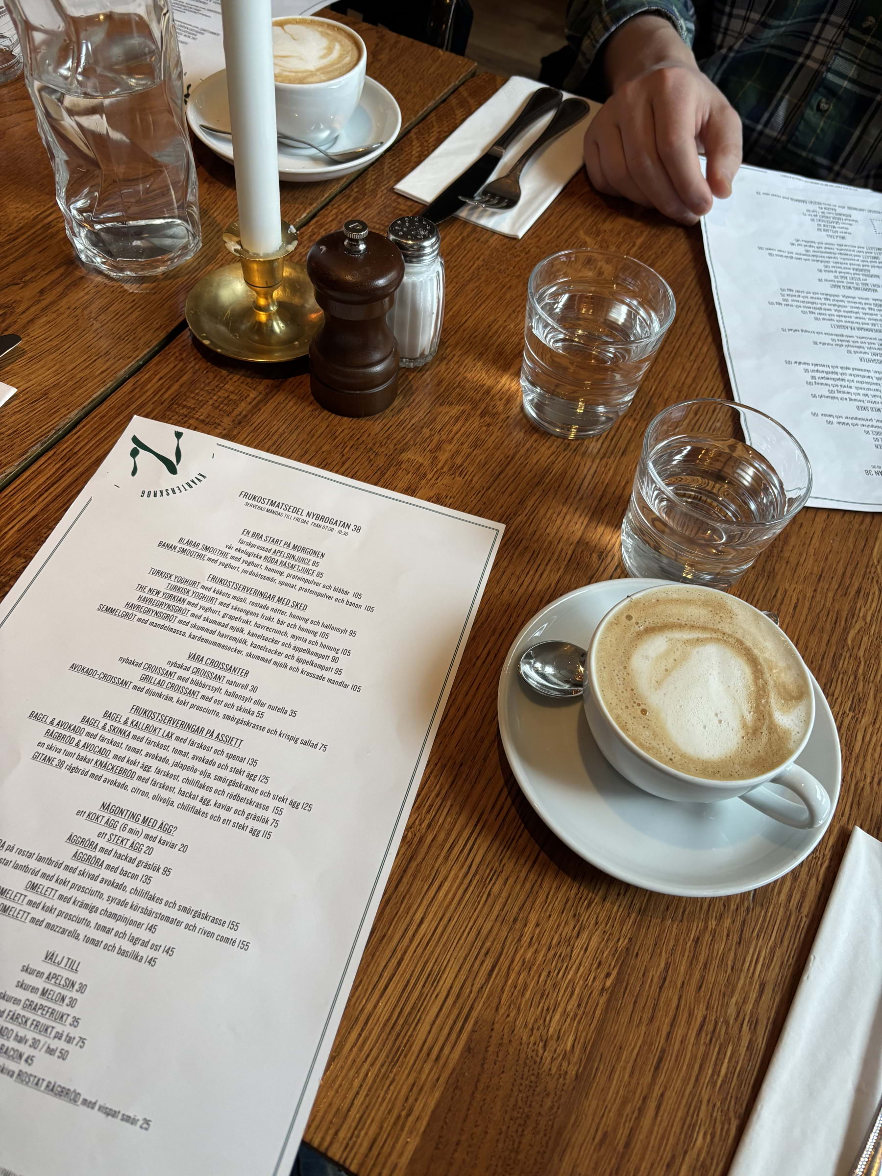 Frukostmeny – Photo from Nybrogatan 38 by Lisa M. (17/04/2026)