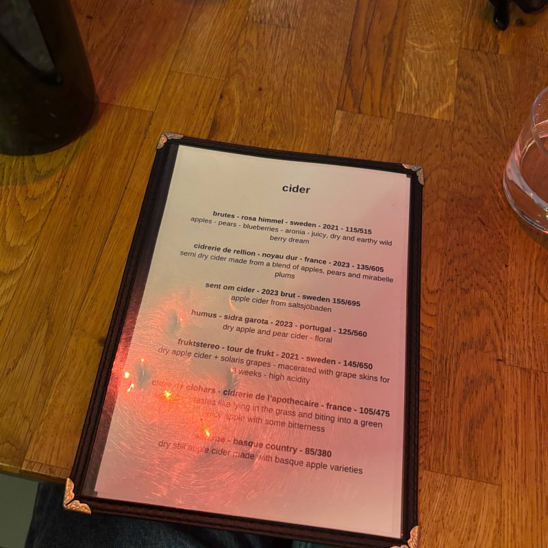 Ok ok dryckesmeny &ndash; Bild fr&aring;n Ok ok av Lisa&nbsp;M. (2026-03-22)