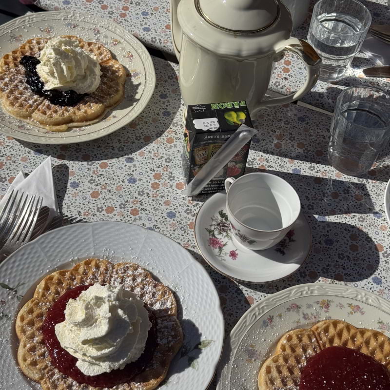 Bild fr&aring;n Portvaktsstugans v&aring;ffelkaf&eacute; av Sarah&nbsp;A. (2026-04-12)