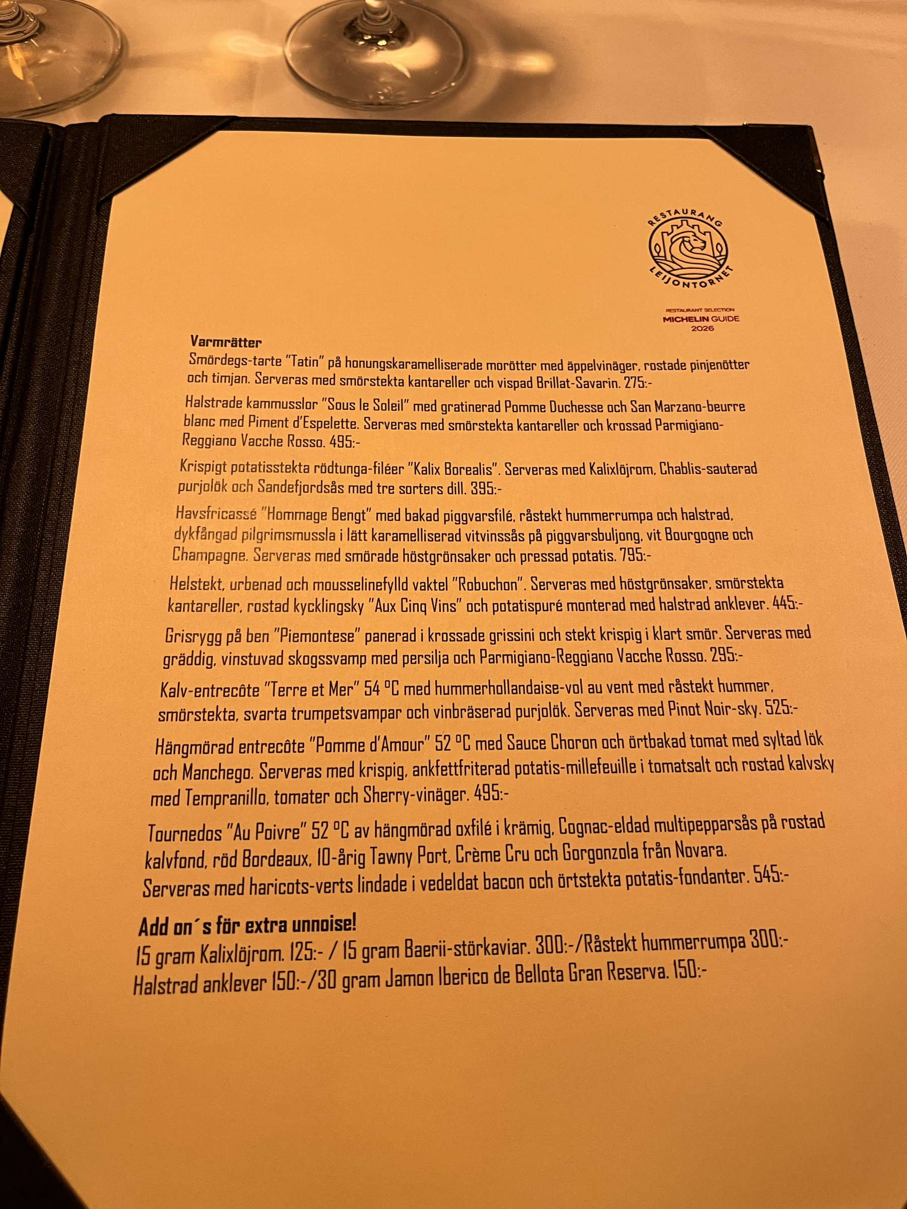Billede fra Restaurang Leijontornet af Thomas N. (25.10.2026)