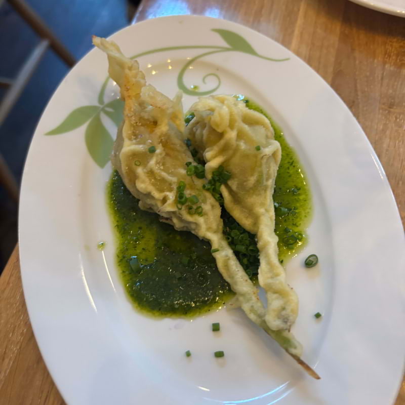 Friterad zucchiniblomma quatro formaggio – Billede fra Restauranto af Mimmi G. (26.08.2026)
