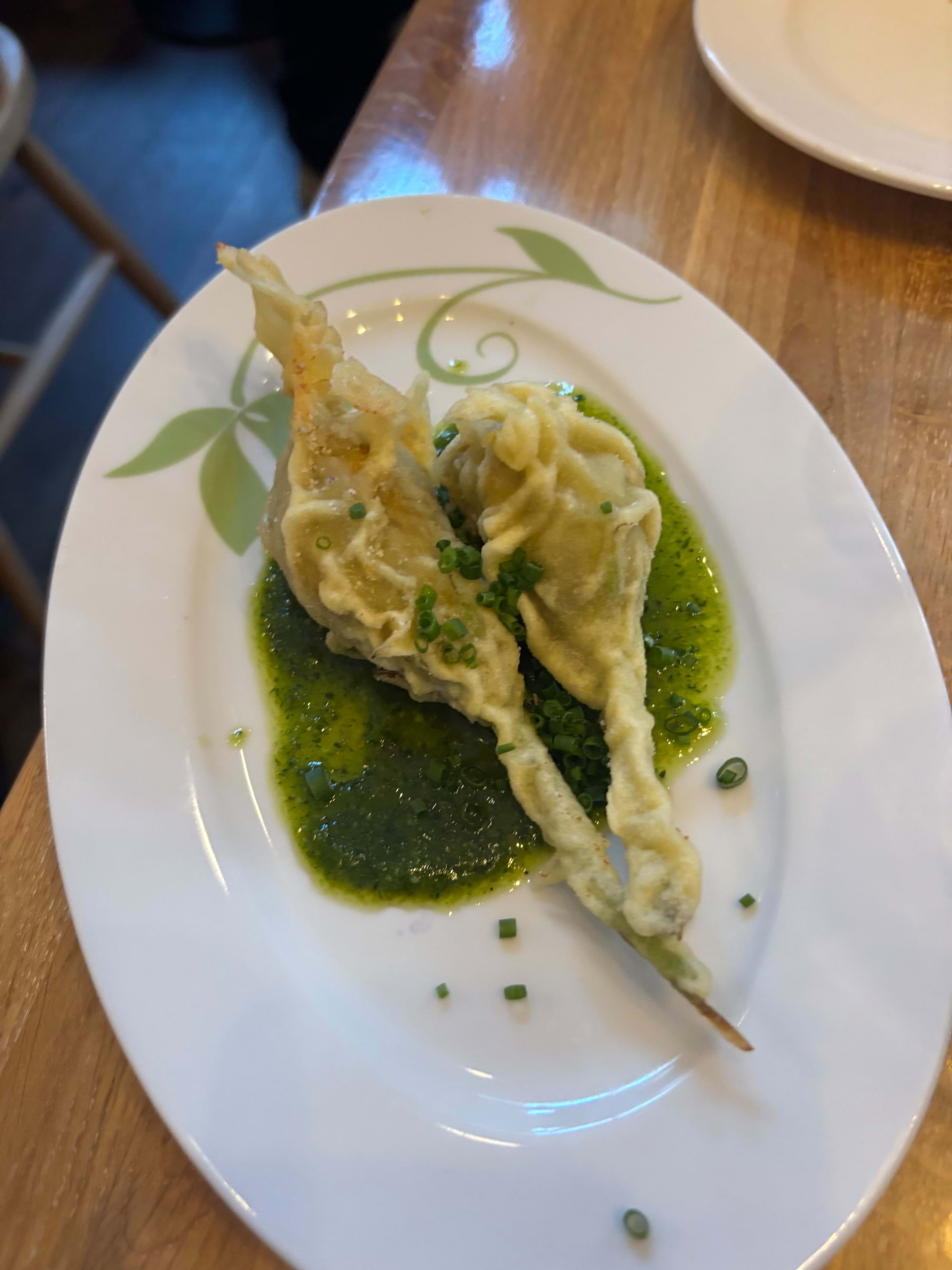 Friterad zucchiniblomma quatro formaggio – Billede fra Restauranto af Mimmi G. (26.08.2026)