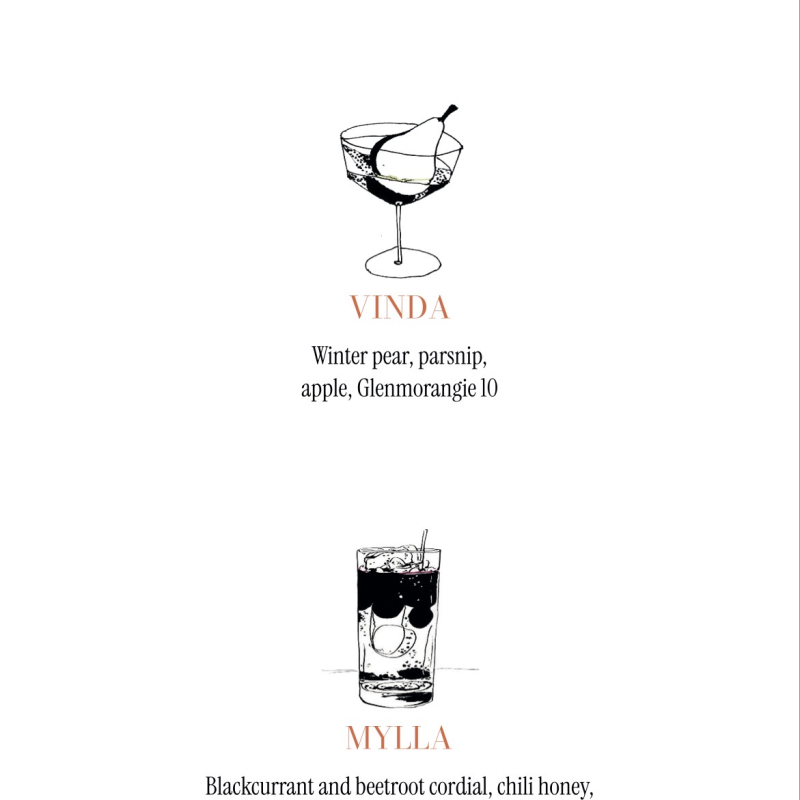 Cocktailmeny Feb 2026 &ndash; Billede fra Slussporten af Cocktailbar&nbsp;G. (26.09.2026)