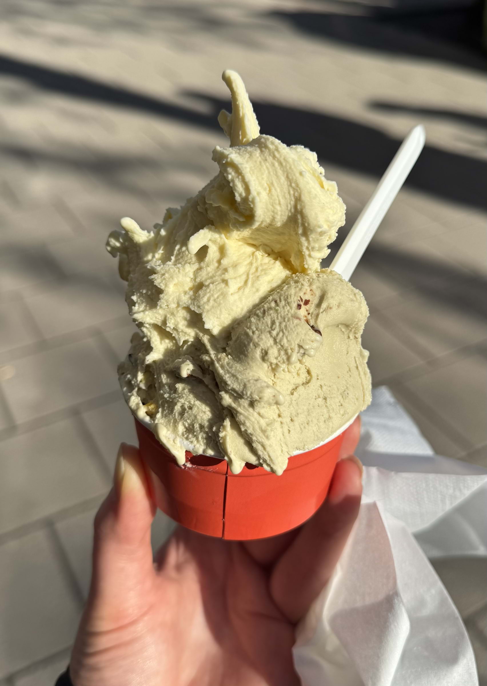 Bild från Snö Odengatan av Julia H. (2026-03-17)