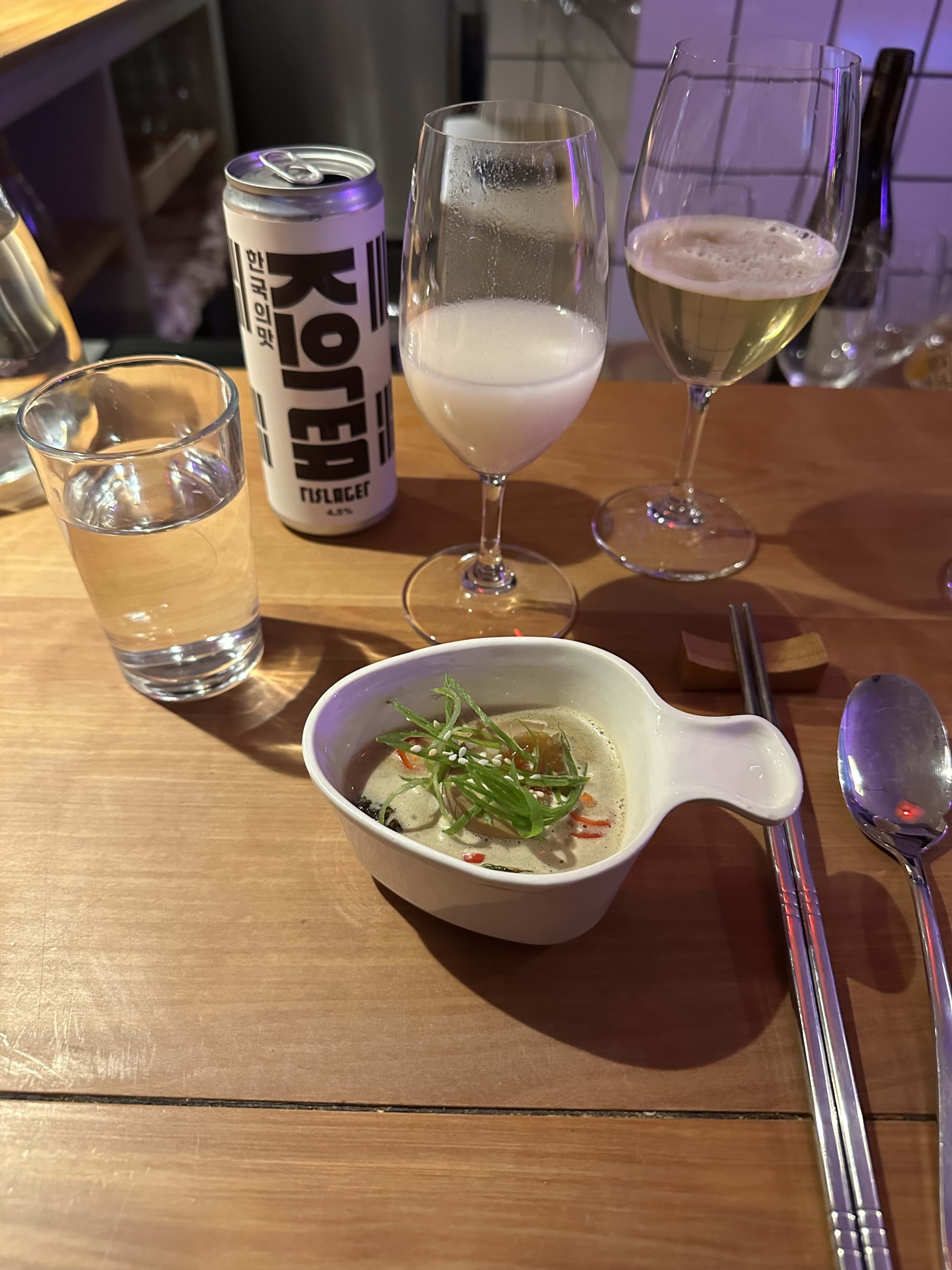 Ägg i buljong, tema Korea – Photo from Woodstockholm Matbar by Fredrik J. (12/10/2025)