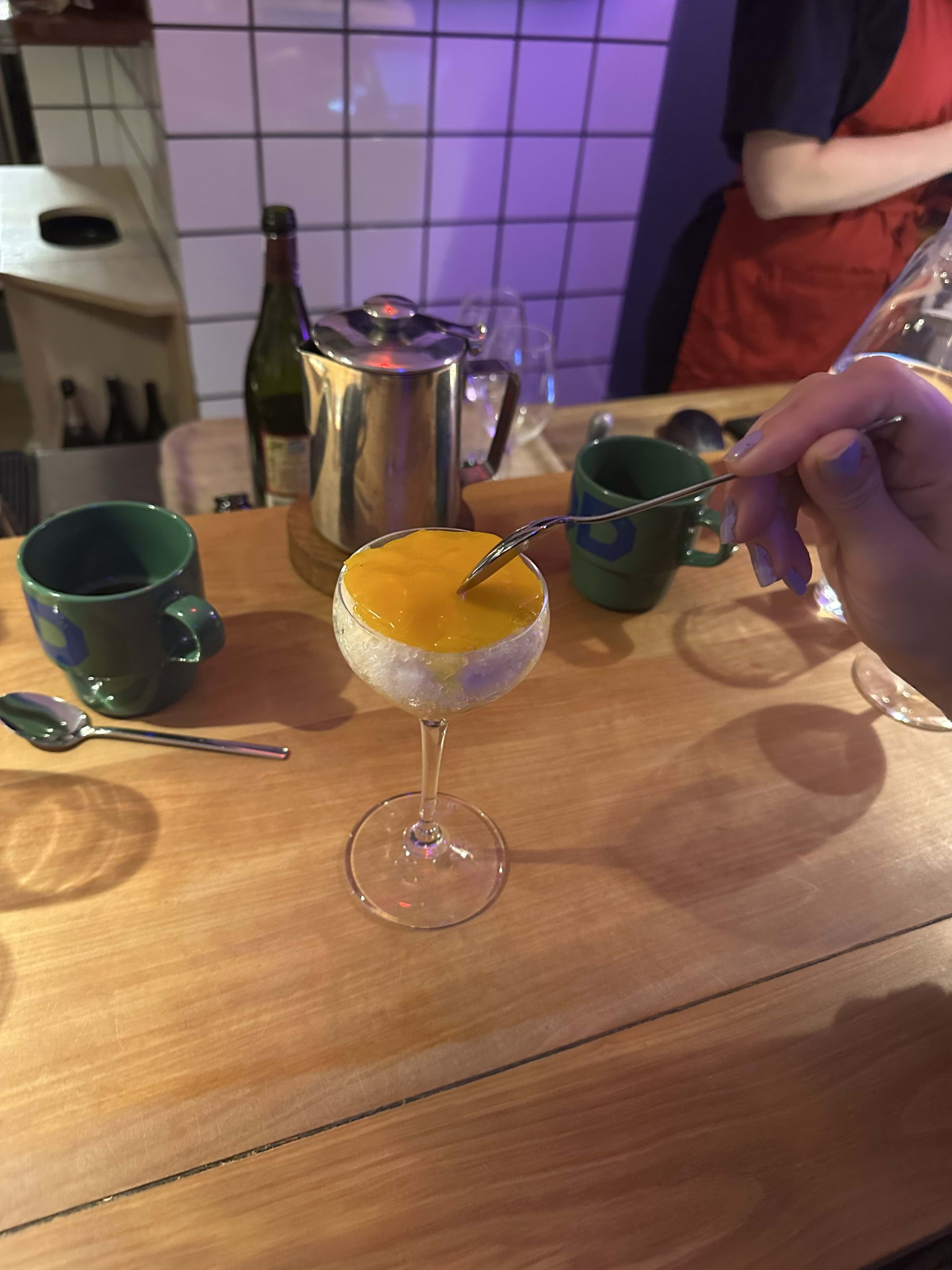 Dessert, tema Korea – Photo from Woodstockholm Matbar by Fredrik J. (12/10/2025)