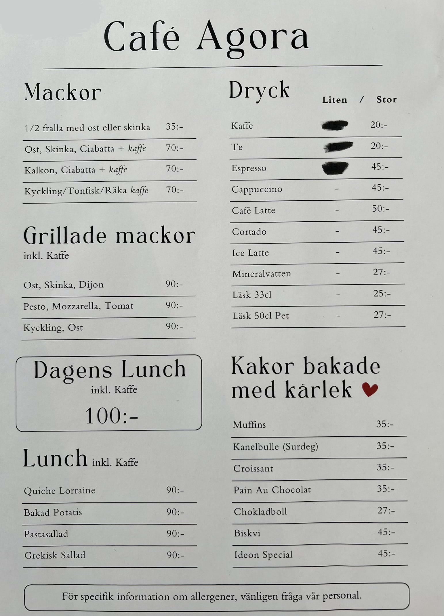 Bild fr&aring;n Caf&eacute; Agora av Gordey&nbsp;P. (2026-04-22)