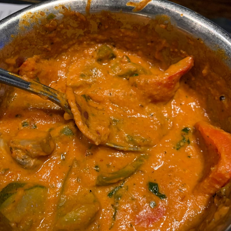 leftover curry &ndash; Bild fr&aring;n Tre Indier av Sandra&nbsp;E. (2020-03-06)