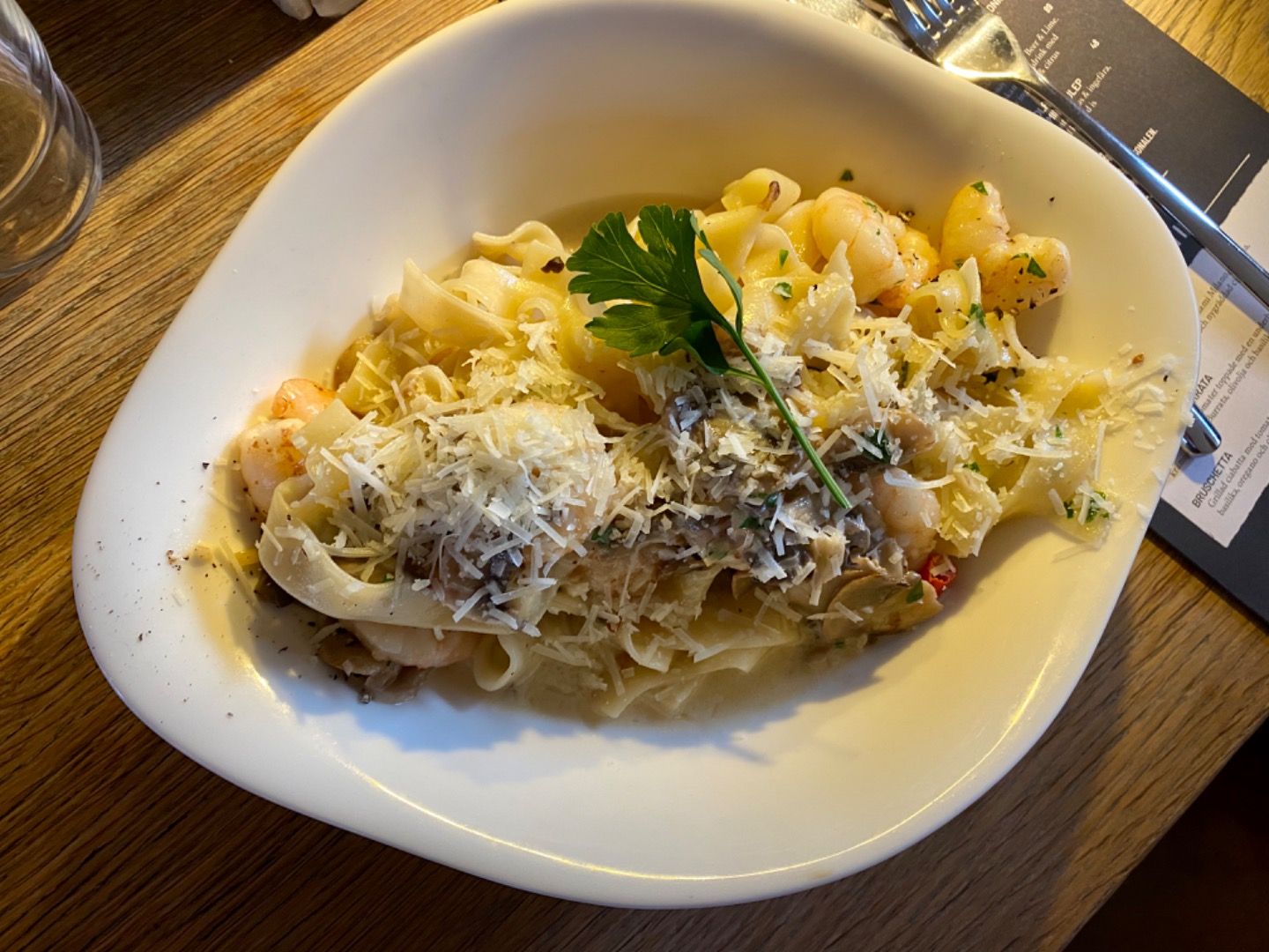 My pasta med scampi och väldigt mycket vitlök  – Bild från Vapiano Kungsbron av Annelie V.